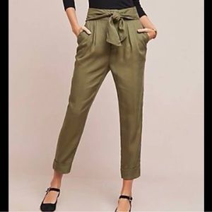 Cartonnier Anthropologie Olive Green Trousers, Sz8